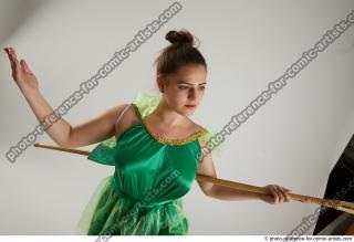 KATERINA STANDING POSE WITH SPEAR